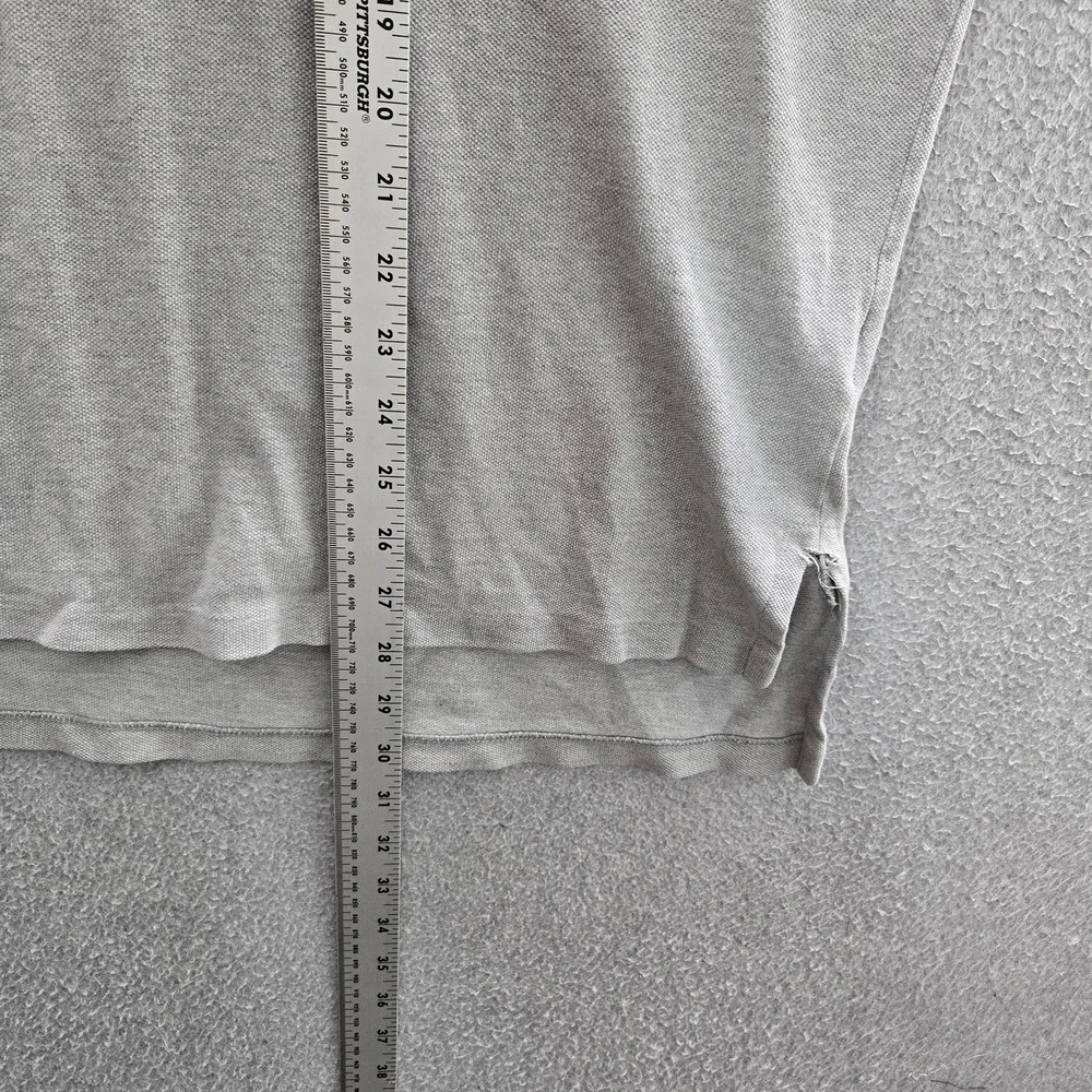 Polo Ralph Lauren Men Polo XL Gray Embroidered Pony Logo‎ Custom Short Sleeve
